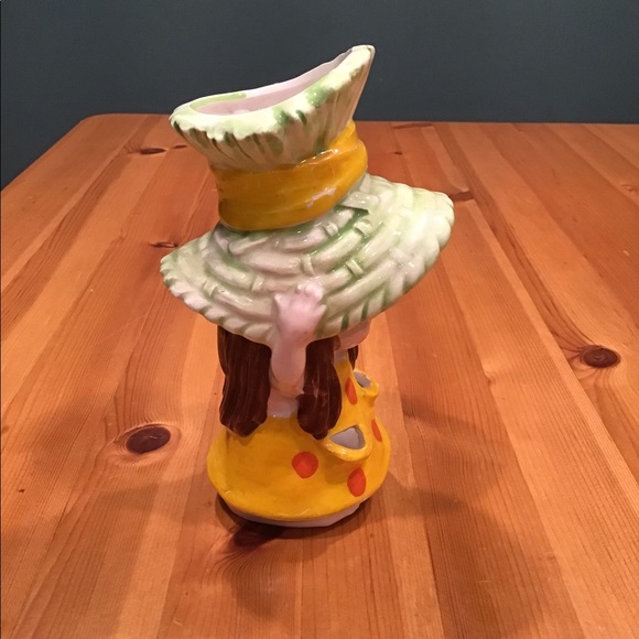 VINTAGE LEFTON LADY HEAD VASE 60’s GIRL YELLOW GREEN - Picture 5 of 9